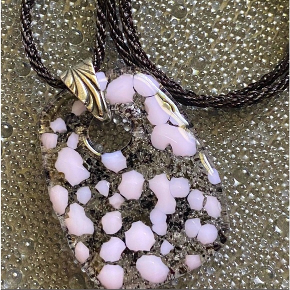 Handmade Fused Glass Pendant - Picture 3 of 3